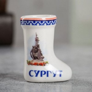 Сувенир для зубочисток в форме валенка «Сургут»