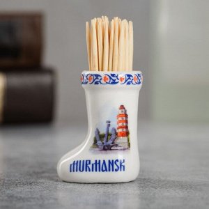 СИМА-ЛЕНД Сувенир для зубочисток в форме валенка «Мурманск»