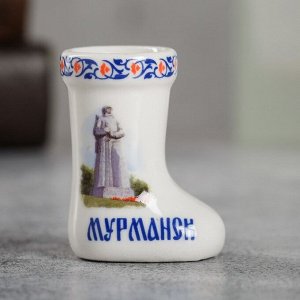 Сувенир для зубочисток в форме валенка «Мурманск»