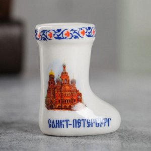 Сувенир для зубочисток в форме валенка «Санкт-Петербург»