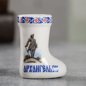 Сувенир для зубочисток в форме валенка «Архангельск»
