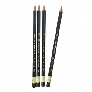 Набор чернографитных карандашей 4 штуки Koh-I-Noor, профессиональных 1900 4Н (2474704)