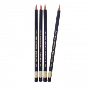 Набор чернографитных карандашей 4 штуки Koh-I-Noor, профессиональных 1900 7Н (2474710)