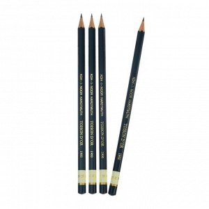 Набор чернографитных карандашей 4 штуки Koh-I-Noor, профессиональных 1900 B (2474714)