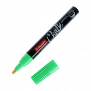 Маркер меловой 1.0 мм Luxor "Chalk Marker" зеленый, пулевидный, водная основа