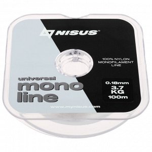 Леска NISUS MONOLINE Universal 0,18 мм/100 м