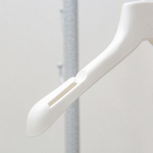 Вешалка-плечики для одежды, размер 32-34, цвет белый
