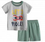 Комплект трикотажный для мальчика: футболка и шорты