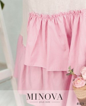Платье №517Б-розовый