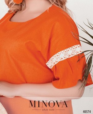 Платье №122Б-оранжевый