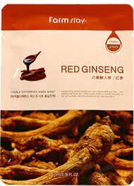 Farm Stay Visible difference mask sheet-Red Ginseng Тканевая маска с экстрактом красного женьшеня 23 мл.