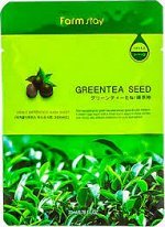 Farm Stay Маска тканевая Восстанавливающая с экстрактом семян зеленого чая Visible Difference Mask Sheet Greentea Seed, 23мл