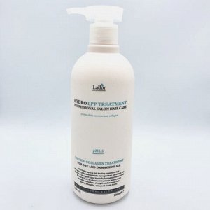 Lador Мощная протеиновая Маска увлажняющая восстанавливающая для сухих и окрашенных волос Eco Hydro Lpp Treatment 530мл