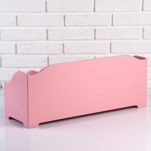 Комодик для косметики с 3 ящиками, розовый,  60х20х23 см