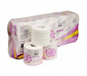 Бумага туалетная inshiro silkflower иланг-иланг розовая 3-х сл.10 рул. 38.5м. 180 гр.