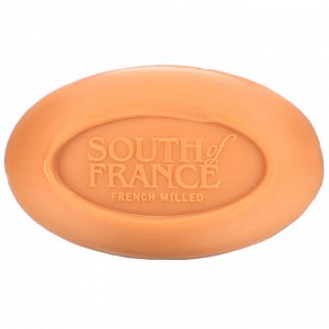 South of France, Кусковое мыло французского помола с органическим маслом ши, с запахом абрикоса, 170 г
