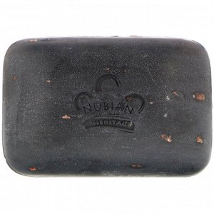 Nubian Heritage, Африканское черное кусковое мыло, 142 г