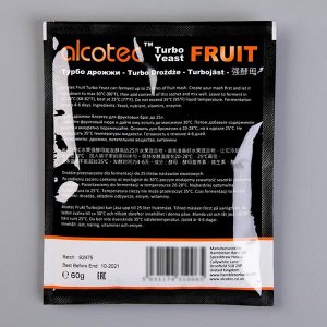 Турбо дрожжи Alcotec Fruit turbo
