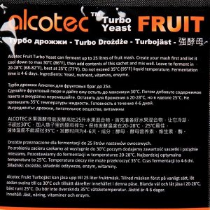 Турбо дрожжи Alcotec Fruit turbo