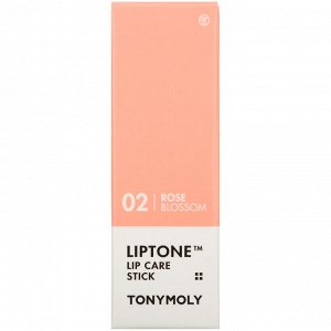 Tony Moly, Liptone, Lip Care Stick, 02 Rose Blossom, 0.11 oz (3.3 g)