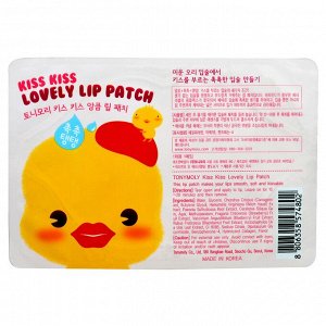 Tony Moly, Салфетка для ухода за губами Kiss Kiss Lovely Lip, 1 шт.