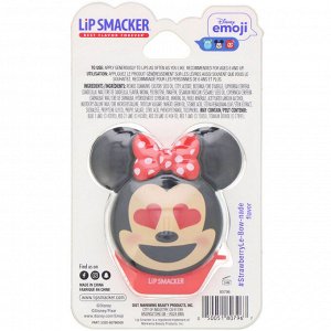 Lip Smacker, Disney Emoji, Minnie, бальзам для губ, клубничный, 7,4 г (0,26 унции)