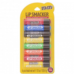 Lip Smacker, M&M&#x27 - s, Lip Balm Party Pack, набор бальзамов для губ, 8 шт.