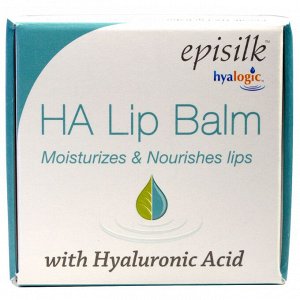 Hyalogic, Episilk, бальзам для губ HA Lip Balm с гиалуроновой кислотой, 14 г (0,5 жидких унций)