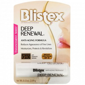 Blistex, Глубокое обновление, средство против старения лечения, средство защиты губ/солнцезащитный крем, фактор защиты SPF 15, 0