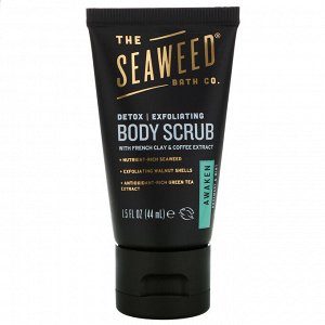 The Seaweed Bath Co., Awaken Exfoliating Detox Body Scrub, Rosemary & Mint, 1.5 fl oz (44 ml)