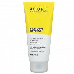 Acure, Brightening Body Scrub, 6 fl oz (177 ml)