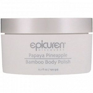 Epicuren Discovery, Bamboo Body Polish, Papaya Pineapple, 6.7 fl oz (190 g)