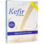 Yogourmet, Закваска для кефира, сублимированная, 6 пакетиков, по 5 г в каждом
