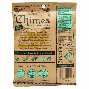 Chimes, Ginger Chews, Peppermint, 5 oz (141.8 g)