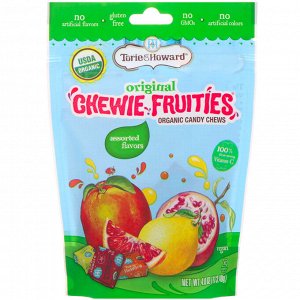 Torie &amp; Howard, Organic Candy Chews, Original Chewie Fruities, Assorted Flavors, 4 oz (113.40 g)