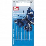 Иглы для шитья ручные &quot;PRYM&quot; 125562 для вышивания №26 в блистере 6 шт. скругленное острие