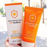 Солнцезащитный крем для лица 3W Clinic Multi protection UV Sun Block