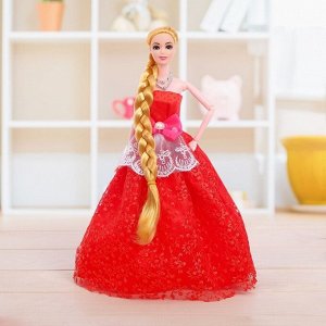 Кукла модель шарнирная «Алла» в платье, МИКС