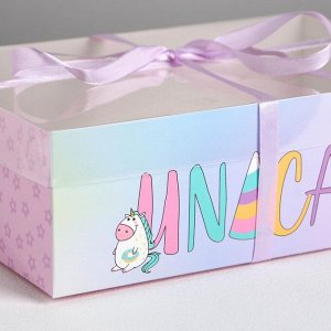 Коробка на 6 капкейков Unicake, 23 ? 16 ? 7.5 см