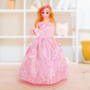 Кукла модель шарнирная «Оля» в платье, МИКС