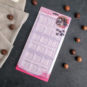 Форма для шоколада «Пористый шоколад», 18 ячеек, 33?16,5?2,5 см
