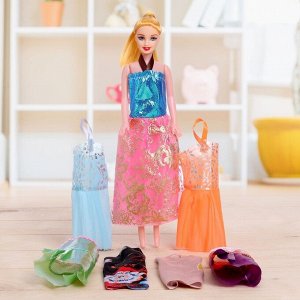 Кукла модель «Анна» с набором платьев, МИКС
