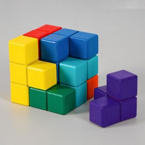 Деревянная развивающая игрушка «Сложи кубик» 6?6?6 см
