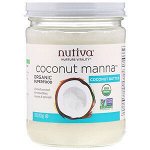 Nutiva, Органический продукт, Coconut Manna, кокос в виде пюре, 425 г