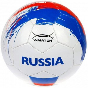 X-Match. Мяч футбольный "Россия" 1 слой PVC арт.56451