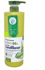 White Organia Good Natural Aloe Vera Hair Conditioner,Кондиционер для волос с Алоэ Вера, Экстракт Алоэ 95%, 1000 мл