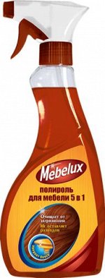 Mebelux 5в1 Полироль для мебели для любых поверхностей 500мл /12/ 03235 6