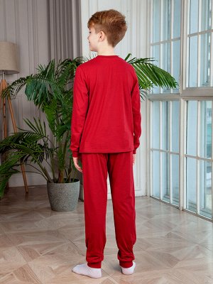 Пижама "Бубба",изумрудно-бордовый