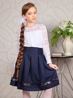 Блузка &quot;Илона&quot;, белый 128