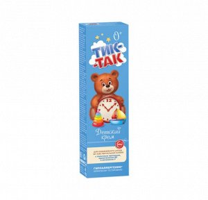Крем детский "ТИК-ТАК" с молочным протеином, провитамином В5 и витамином F